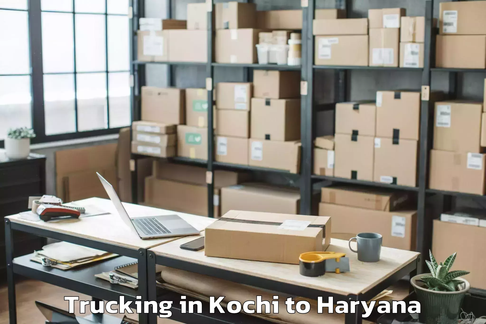 Top Kochi to Loharu Trucking Available